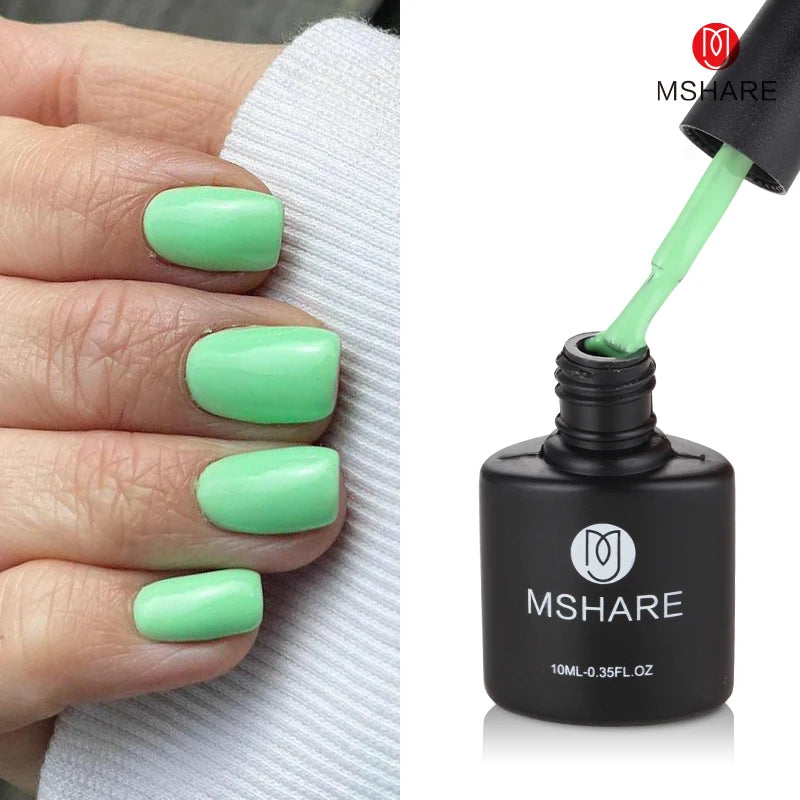 MSHARE Vernis Gel UV Semi-Permanent Mauve Violet - 10ml Lampe UV/LED