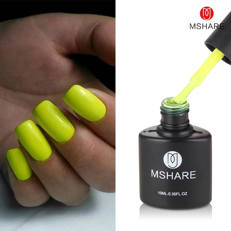 MSHARE Vernis Gel UV Semi-Permanent Mauve Violet - 10ml Lampe UV/LED