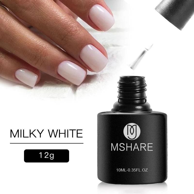 MSHARE Vernis Gel UV Semi-Permanent Mauve Violet - 10ml Lampe UV/LED