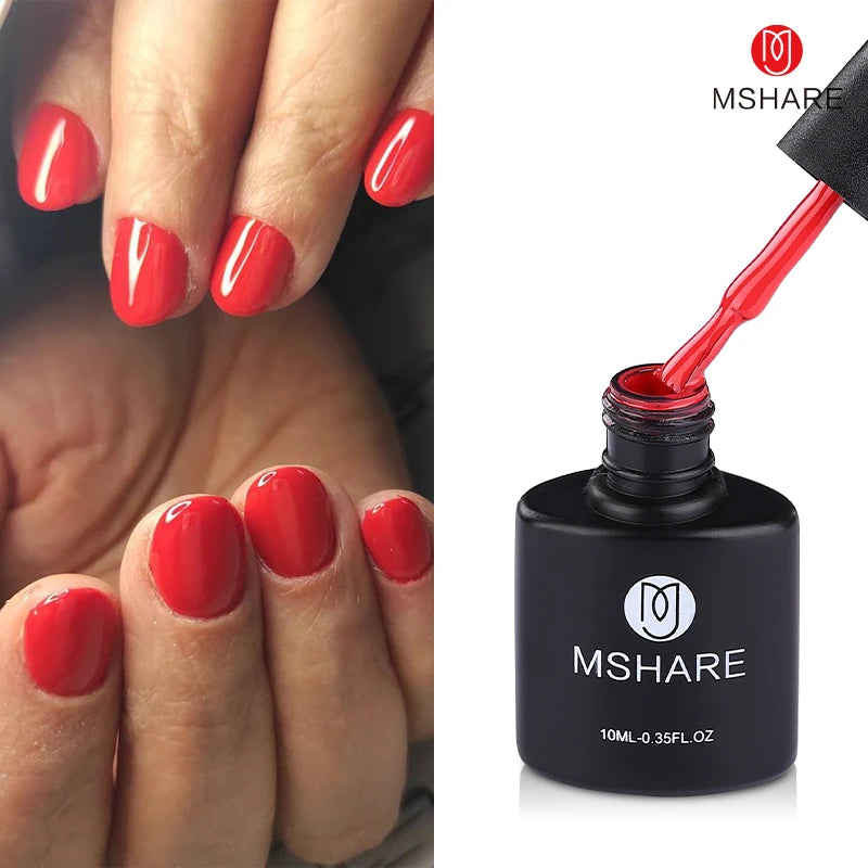 MSHARE Vernis Gel UV Semi-Permanent Mauve Violet - 10ml Lampe UV/LED