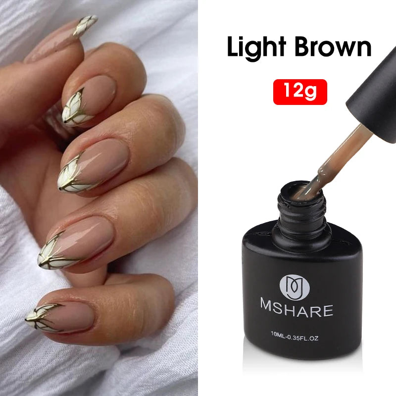 MSHARE Vernis Gel UV Semi-Permanent Mauve Violet - 10ml Lampe UV/LED