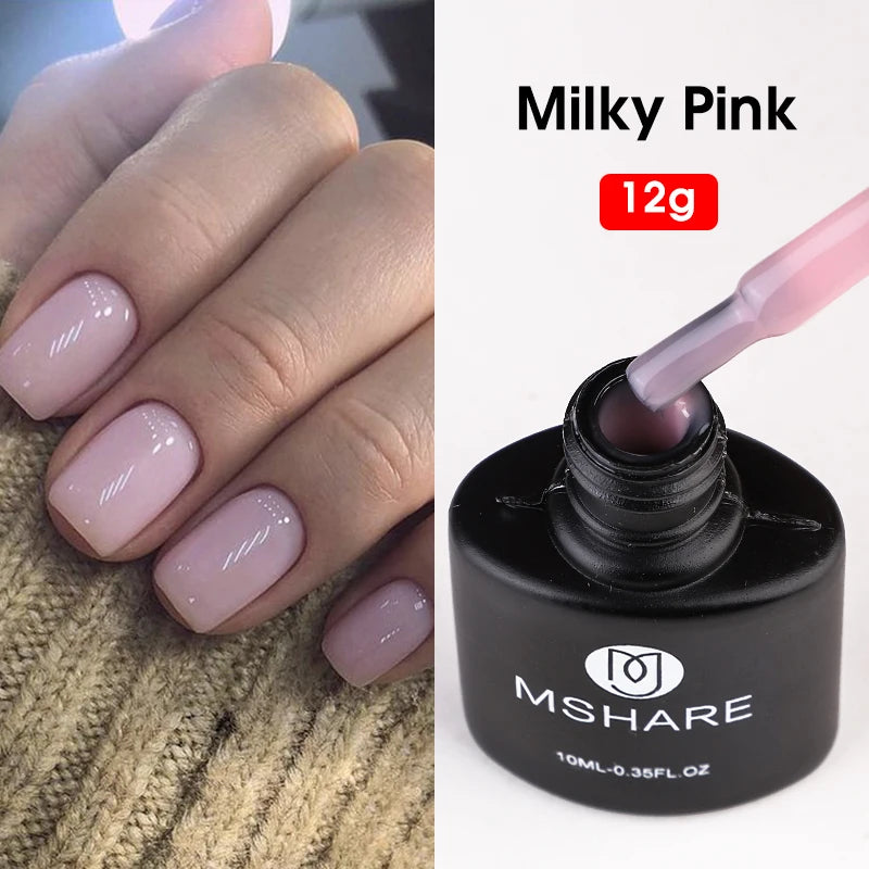 MSHARE Vernis Gel UV Semi-Permanent Mauve Violet - 10ml Lampe UV/LED