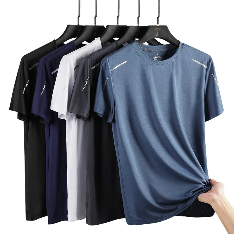 T-Shirt Sport CHRLCK Homme - Séchage Rapide Respirant Randonnée Pêche Été