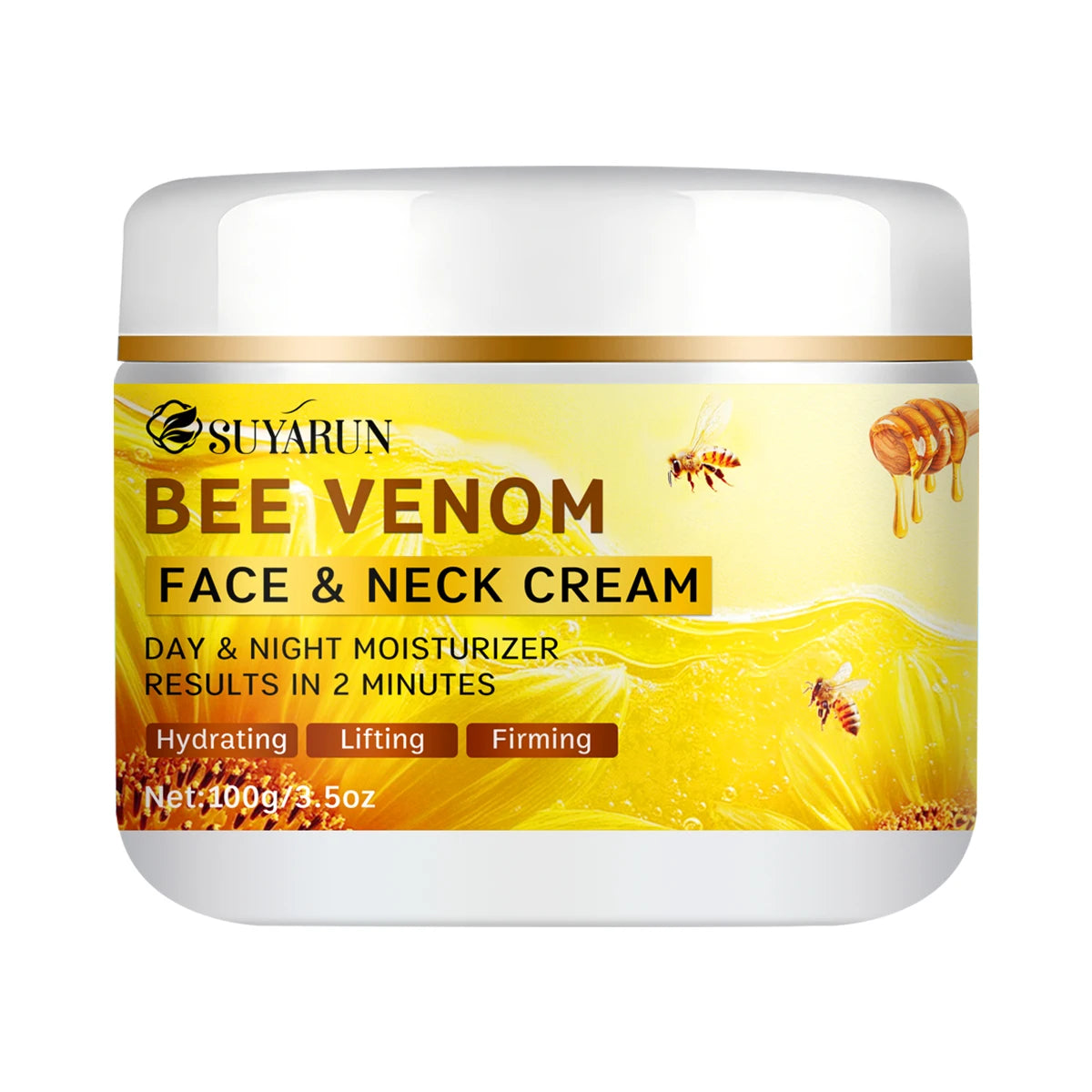 Crème Anti-Âge au Venin d'Abeille et Collagène - Raffermissant et Hydratation 24h