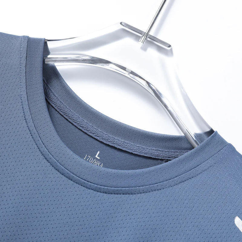 T-Shirt Sport CHRLCK Homme - Séchage Rapide Respirant Randonnée Pêche Été
