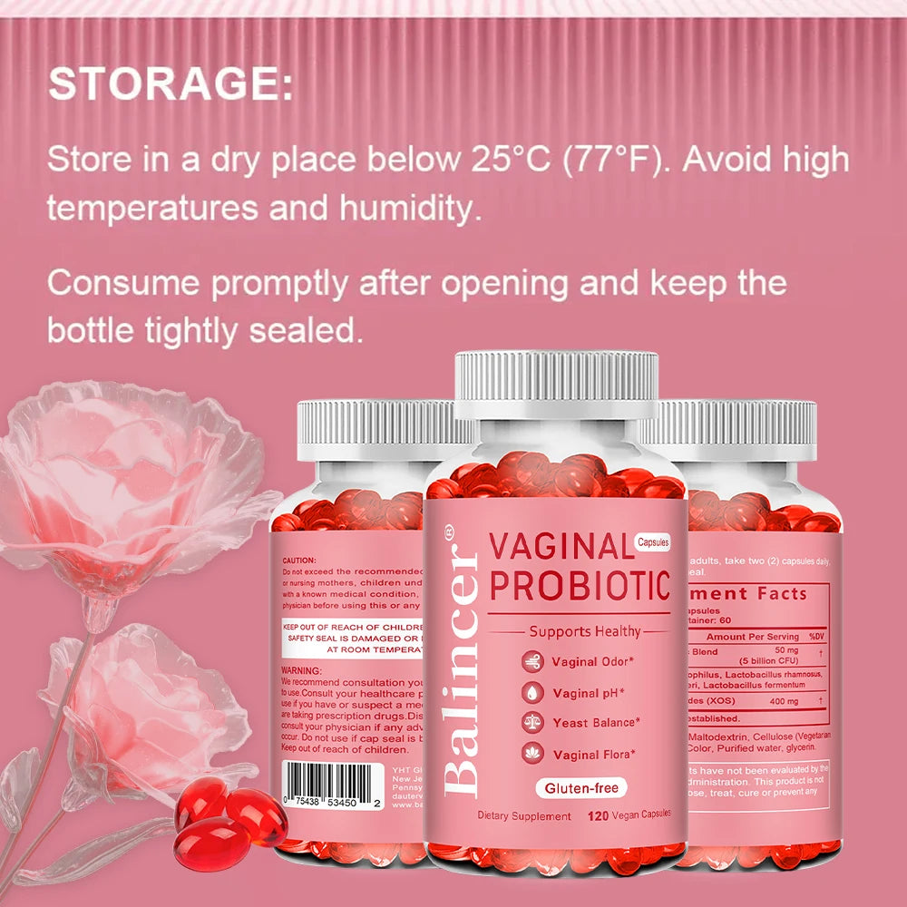 Probiotiques pour Femmes - Santé Vaginale, Intestinale et Immunitaire