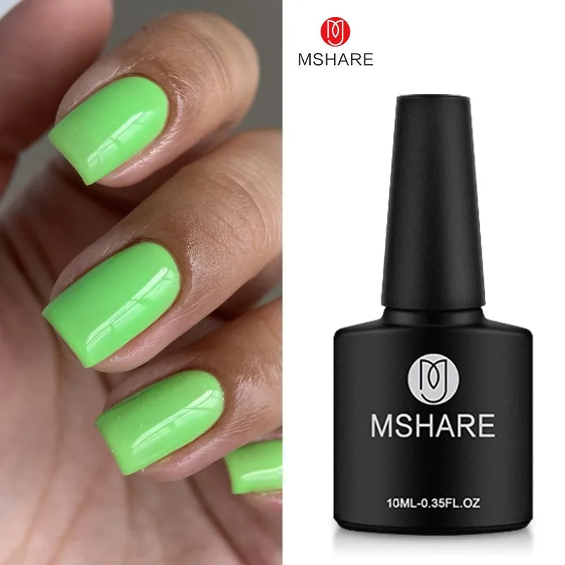 MSHARE Vernis Gel UV Semi-Permanent Mauve Violet - 10ml Lampe UV/LED