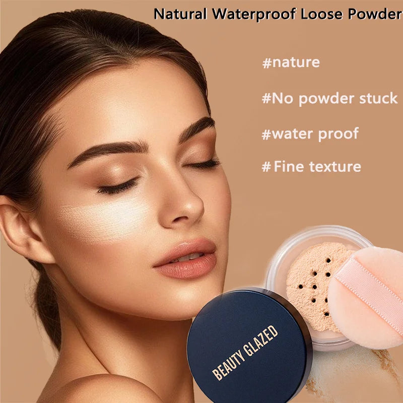 BEAUTY GLAZED Kit Maquillage Voyage 4 Pièces - Primer Anticerne Fond de Teint Poudre
