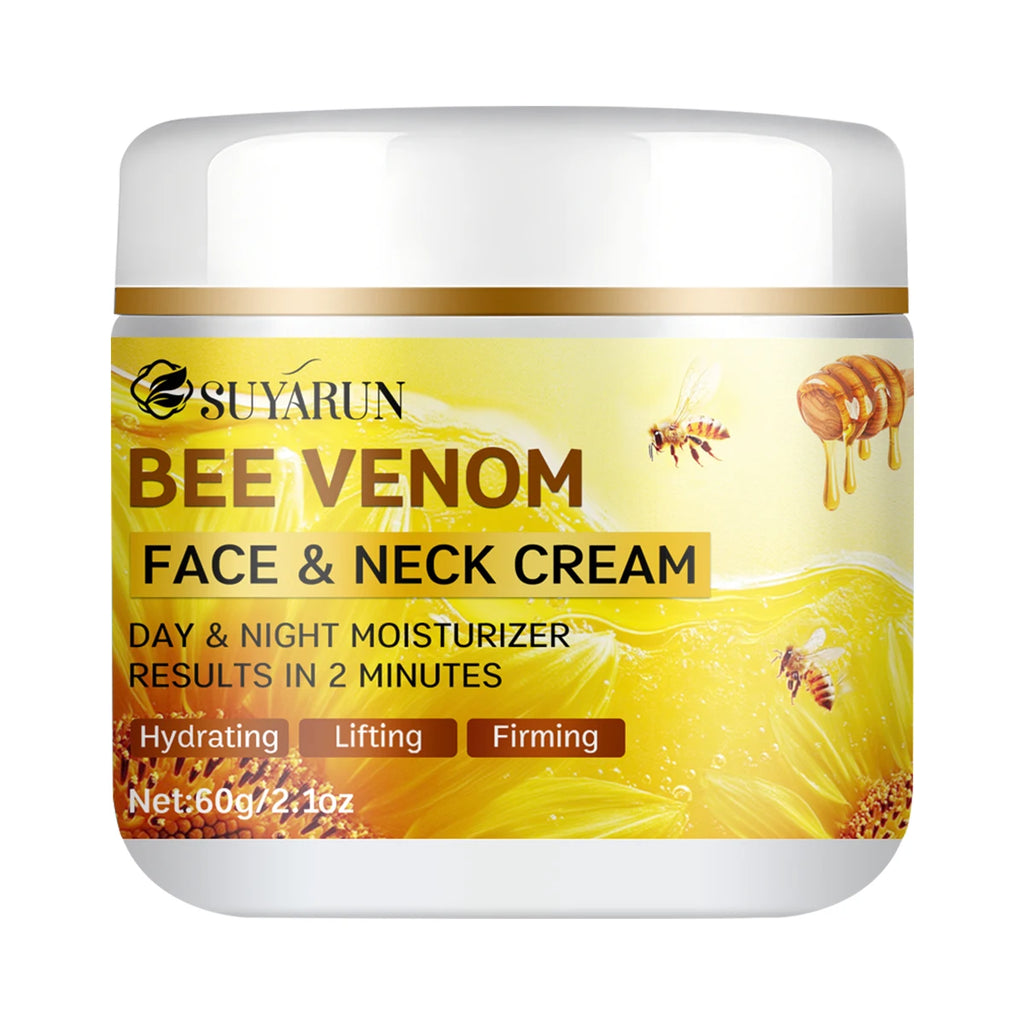 Crème Anti-Âge au Venin d'Abeille et Collagène - Raffermissant et Hydratation 24h