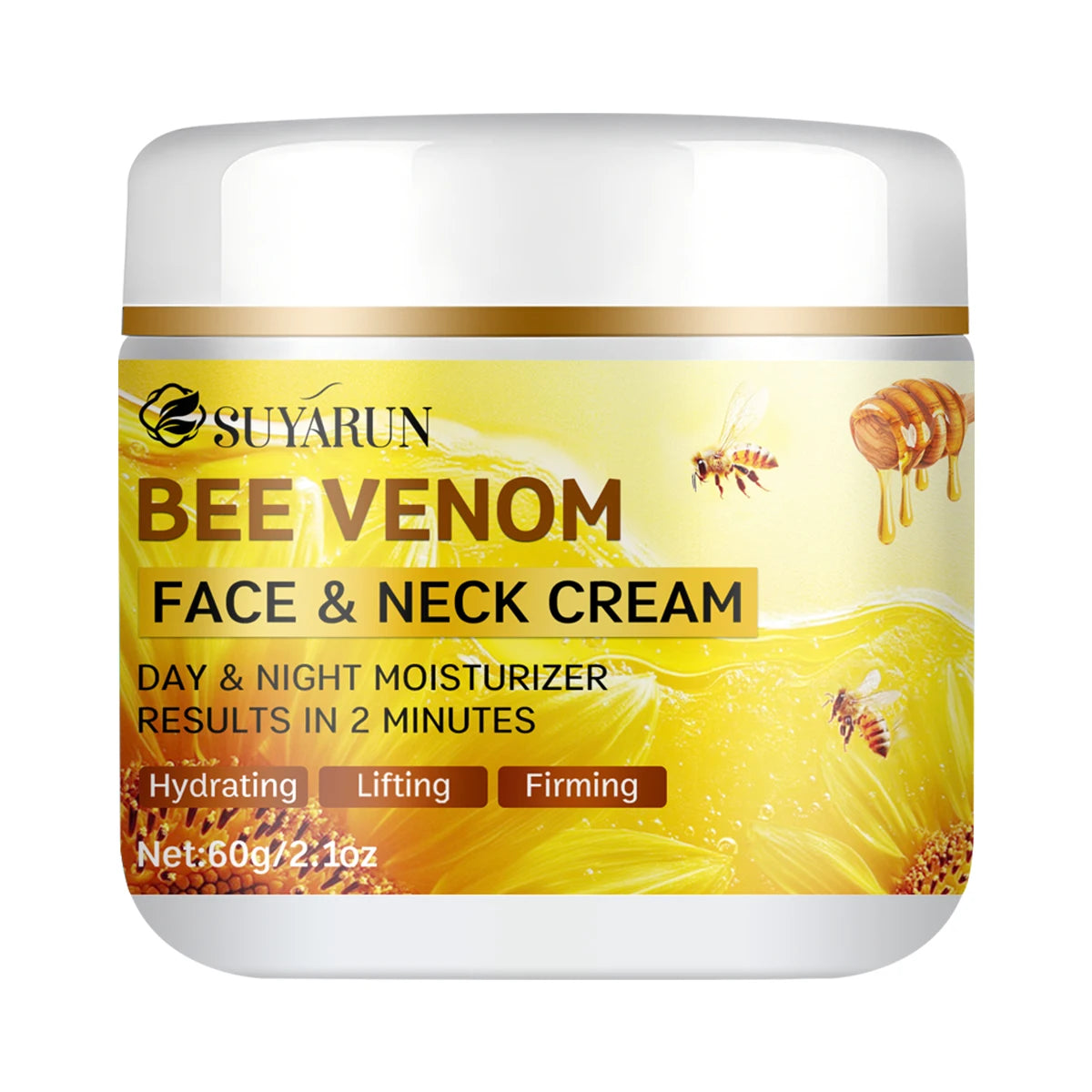 Crème Anti-Âge au Venin d'Abeille et Collagène - Raffermissant et Hydratation 24h