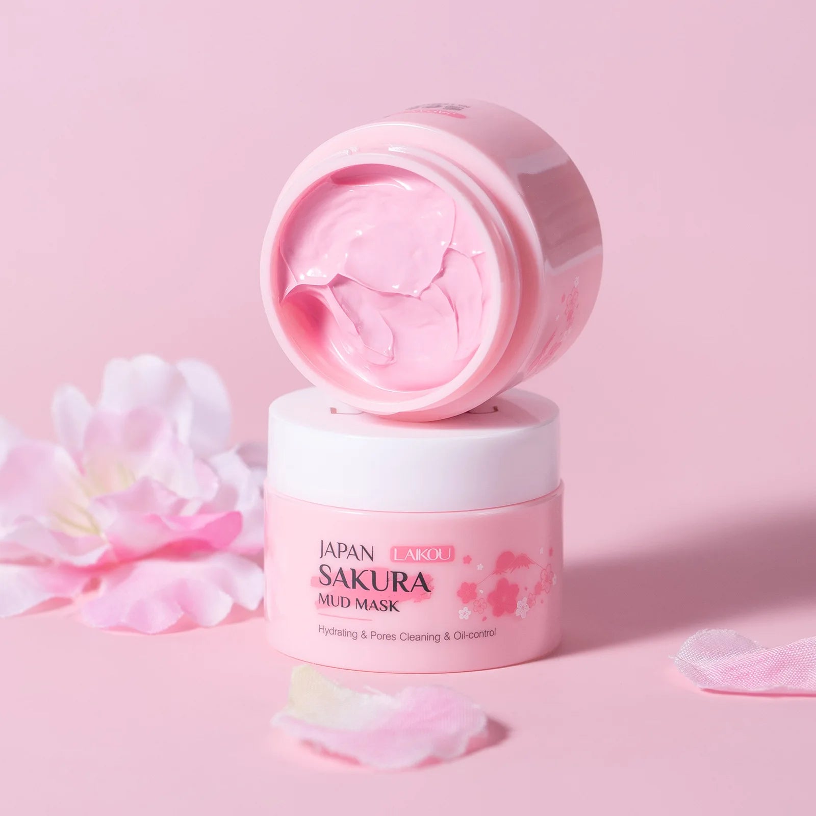 LAIKOU Masque Visage Sakura - Nettoyant Points Noirs Contrôle Sébum