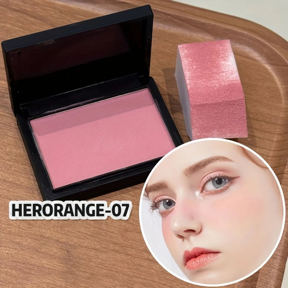 HERORANGE Blush Mat Longue Tenue - Texture Veloutée Naturelle et Waterproof