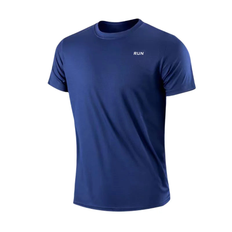 T-Shirt Entraînement Homme Séchage Rapide - Sport Gym Léger Col Rond