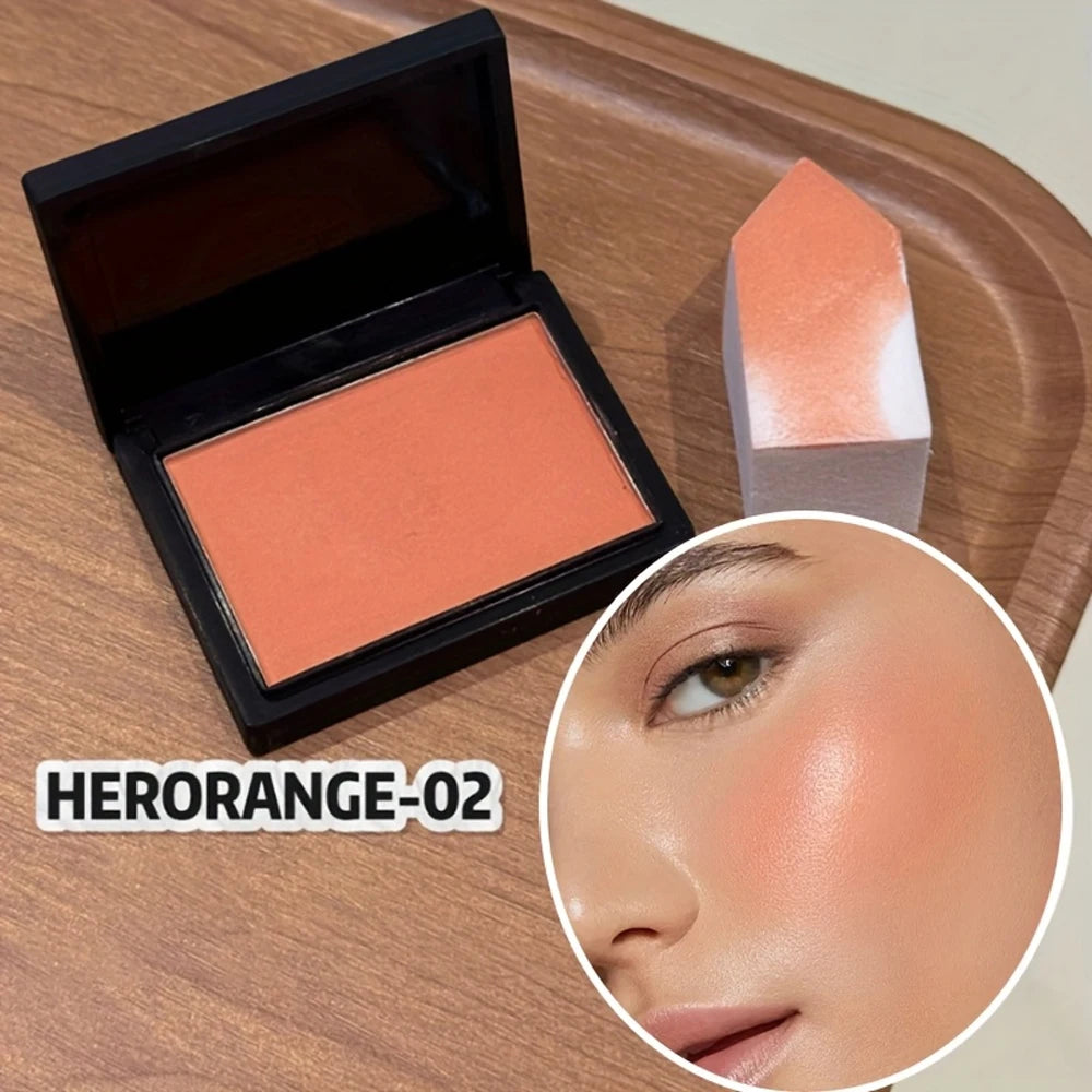 HERORANGE Blush Mat Longue Tenue - Texture Veloutée Naturelle et Waterproof