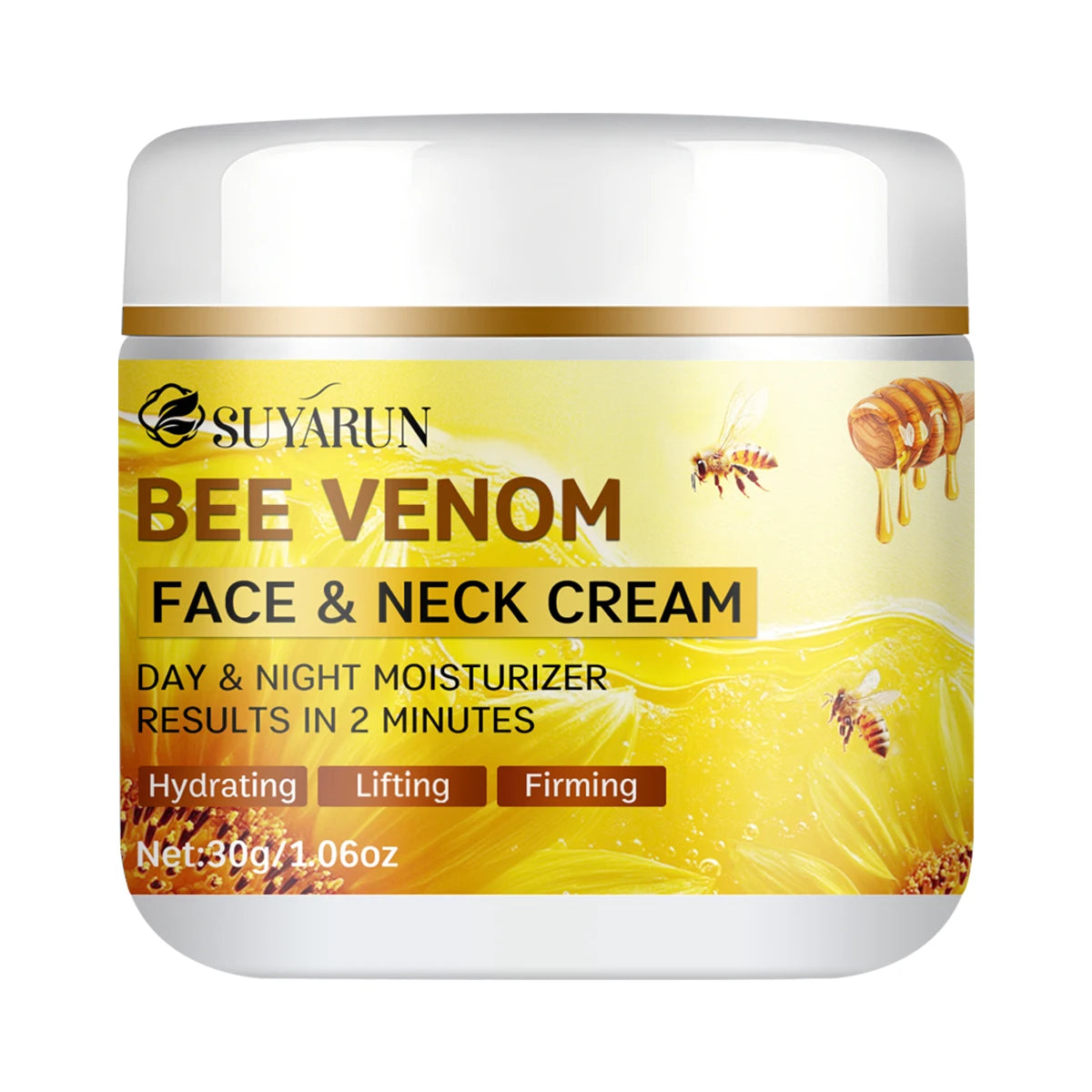 Crème Anti-Âge au Venin d'Abeille et Collagène - Raffermissant et Hydratation 24h