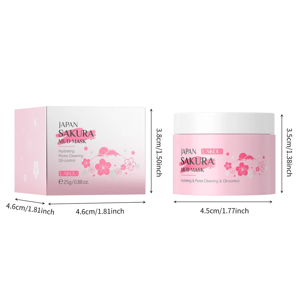 LAIKOU Masque Visage Sakura - Nettoyant Points Noirs Contrôle Sébum