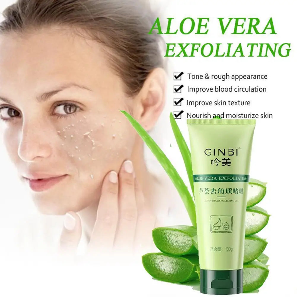 Gel Exfoliant Visage à l'Aloe Vera - Nettoyage en Profondeur et Hydratation