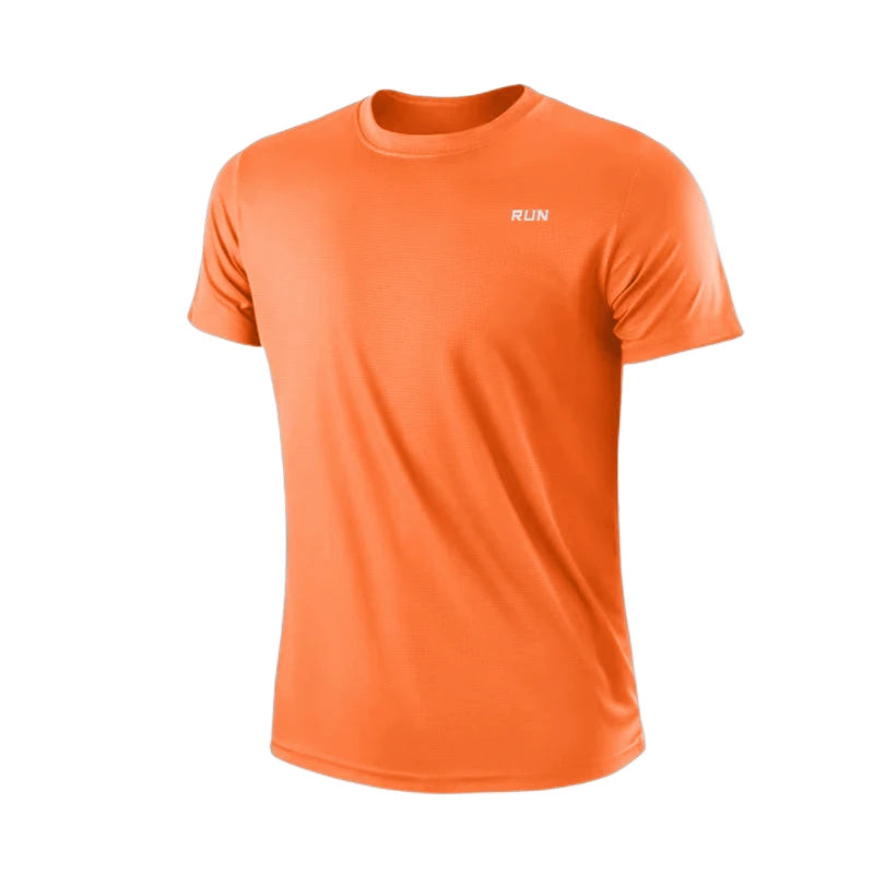 T-Shirt Entraînement Homme Séchage Rapide - Sport Gym Léger Col Rond