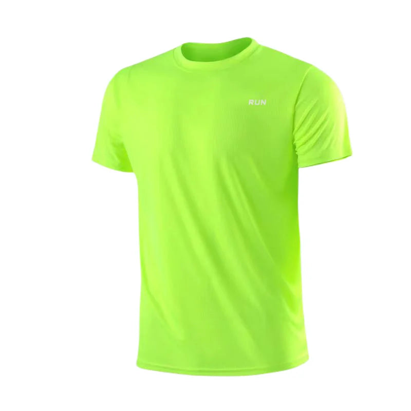 T-Shirt Entraînement Homme Séchage Rapide - Sport Gym Léger Col Rond