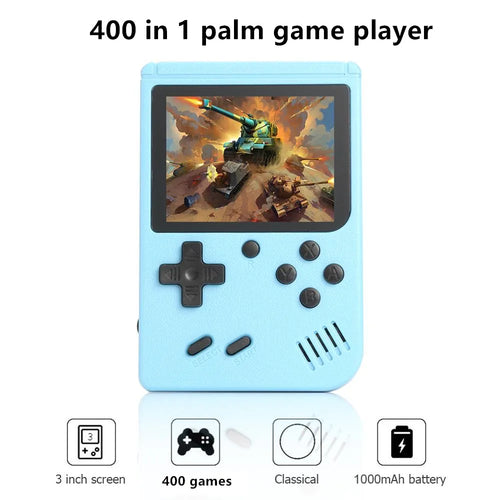 Console de Jeux Rétro Portable – 400 Jeux 8-Bit, Écran LCD 3 Pouces