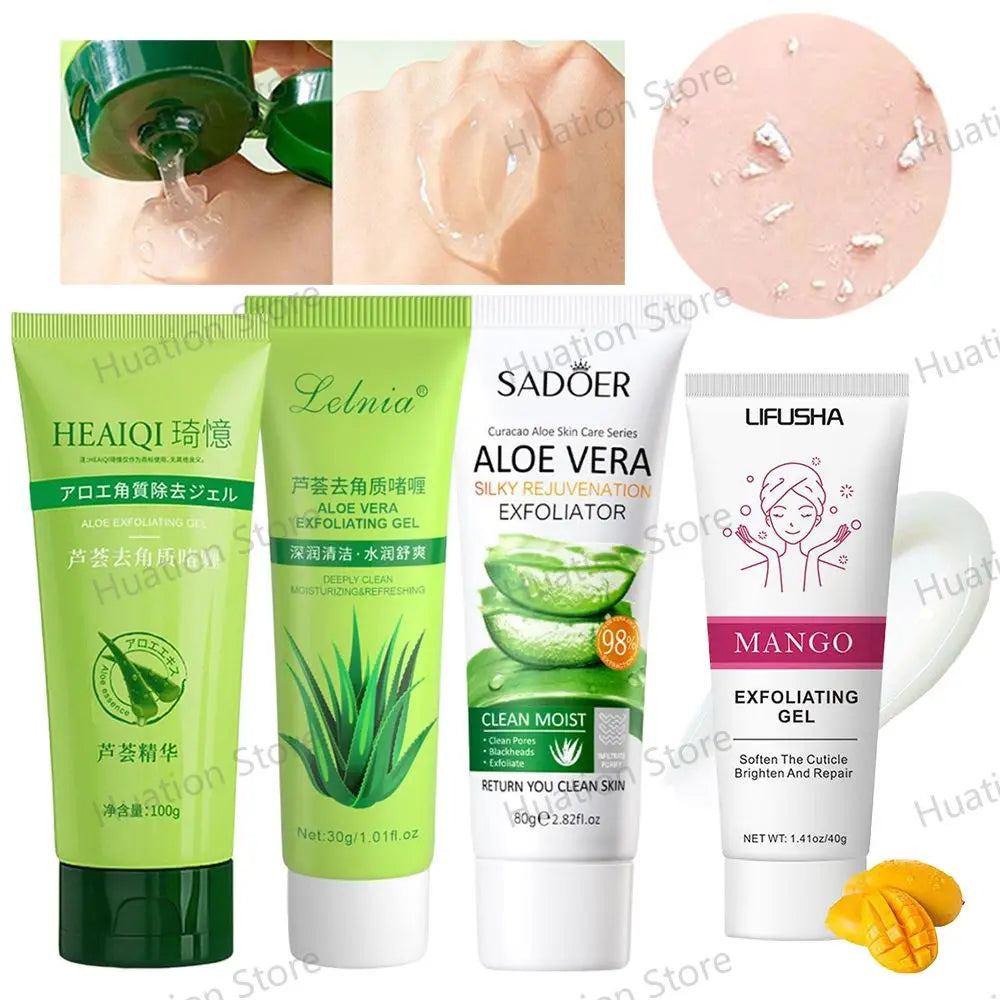 Gel Exfoliant Visage à l'Aloe Vera - Nettoyage en Profondeur et Hydratation