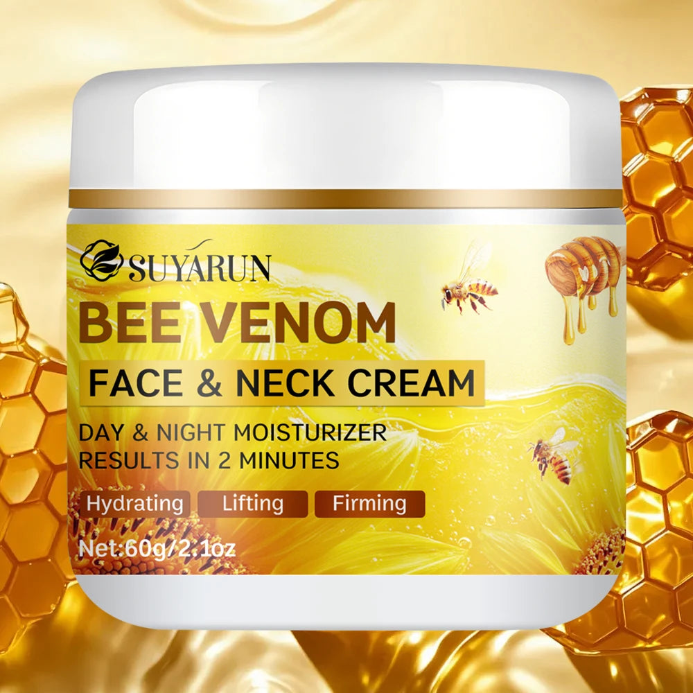 Crème Anti-Âge au Venin d'Abeille et Collagène - Raffermissant et Hydratation 24h