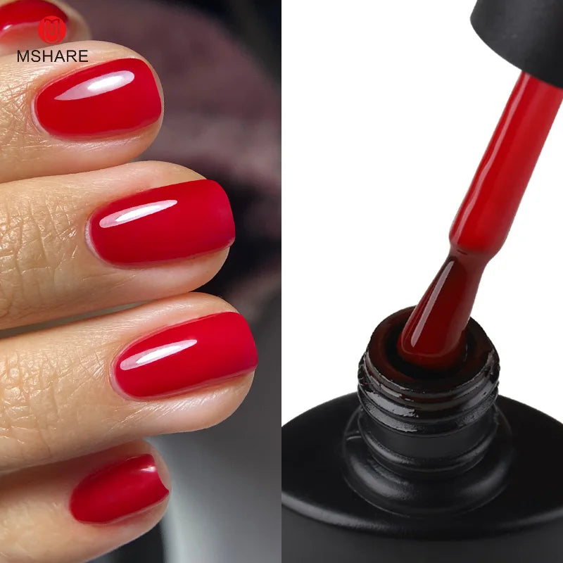 MSHARE Vernis Gel UV Semi-Permanent Mauve Violet - 10ml Lampe UV/LED