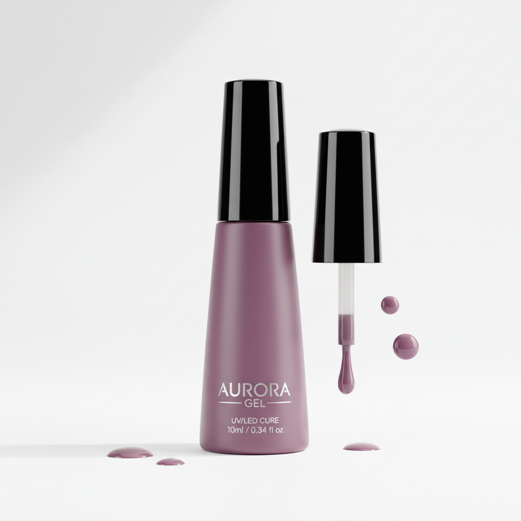 MSHARE Vernis Gel UV Semi-Permanent Mauve Violet - 10ml Lampe UV/LED
